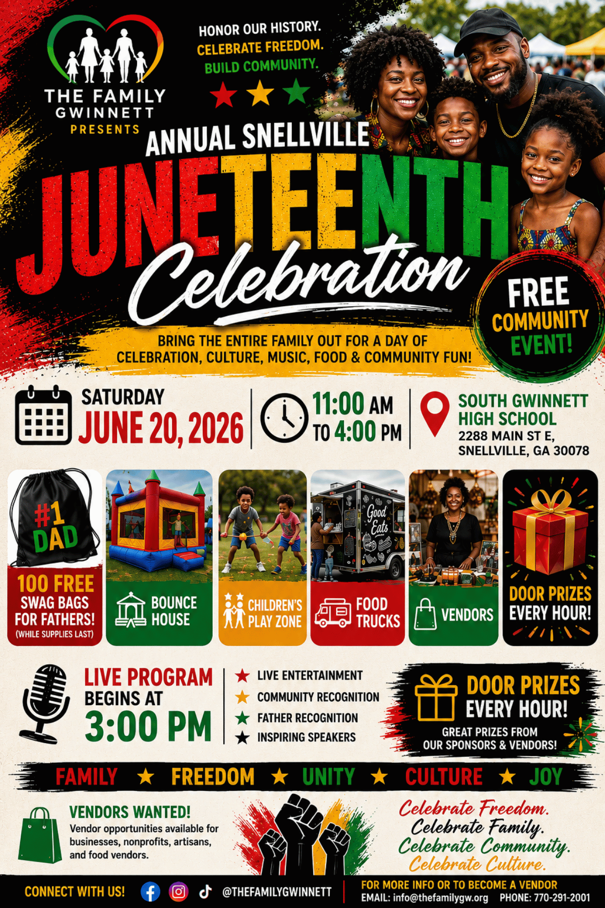 The Family Annual Snellville Juneteenth Celebration Tickets